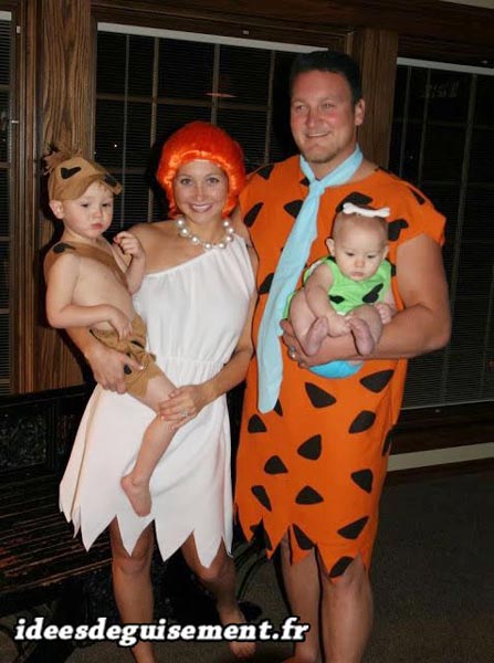 Couple fancy dress of Wilma and Fred Flinstone