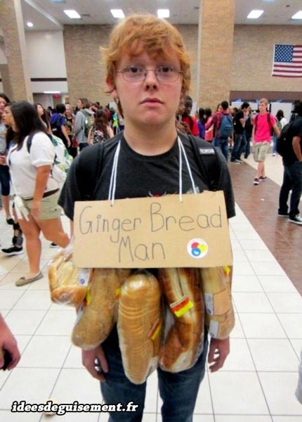 Costume of Ginger Bread Man - Letter G