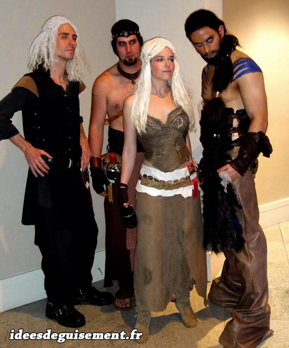 Costume of Khaleesi, Visery, Khal Drogo and Jorah Mormont