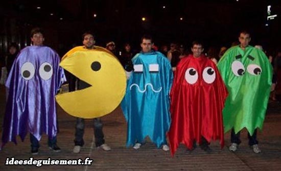Costume of Pacman and Ghosts