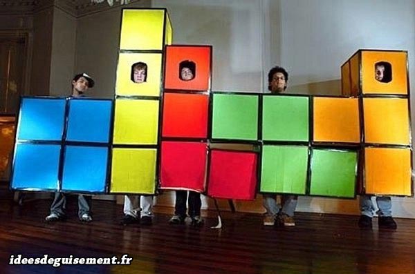 Fancy dress costume of the video game Tetris